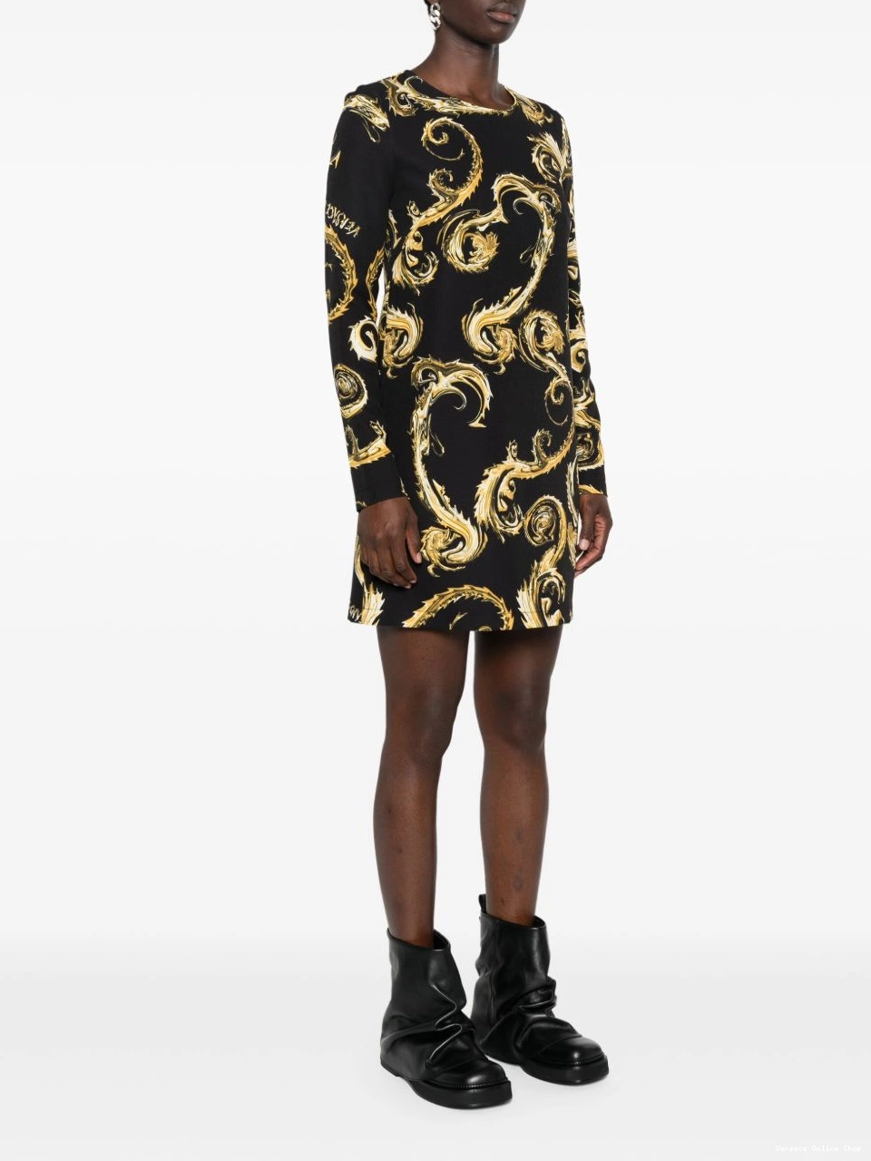 Affordable Versace Couture dress midi Watercolor Couture-print Women Jeans 0823